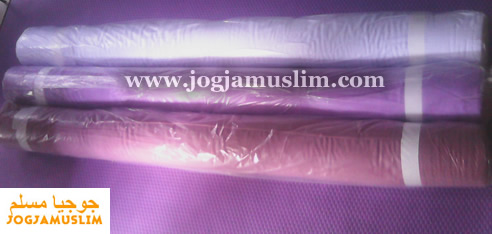 kain wolvis ungu mudah, pink dusti dan putih